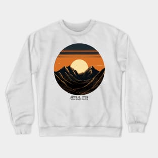 Celestial Dance 2024: North America's Solar Spectacle Crewneck Sweatshirt